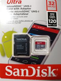 SanDisk Ultra MicroSDHC UHS-I con Memoria 32GB,