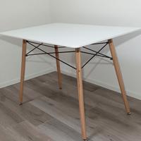 Tavolo moderno scandinavo bianco 70x110 h74 