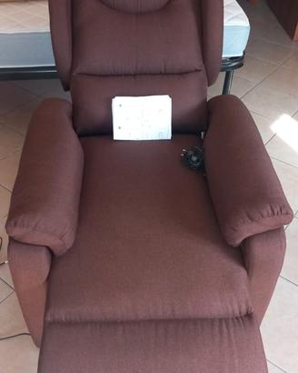 poltrona reclinabile elevabile elettr con 2 motori