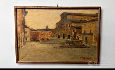 Giuseppe Golfieri ,Faenza,olio su tavoletta,