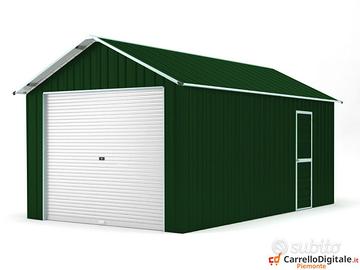 Prefabbricato box cantiere  360x610 verde scuro