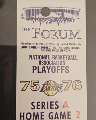 Biglietto NBA 75-76 Forum Los Angeles