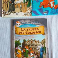 3 libri (pinocchio, Nemo, Geronimo)