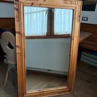 Specchio antico cornice intagliata a mano