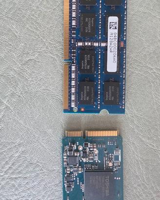Hard Disk SSD Toshiba 128GB mSATA + RAM 4GB