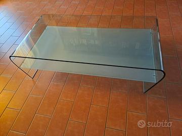 Tavolino da salotto in vetro