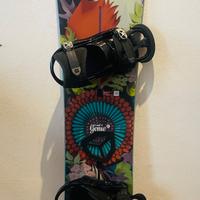 Tavola snowboard donna Burton + Attacchi