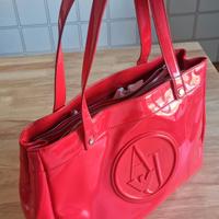 Borsa vernice rossa Armani originale 
