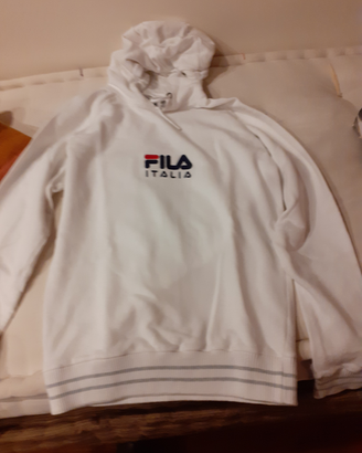 Felpa Fila Italia originale bianca con cappuccio