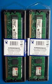 MEMORIE RAM KINGSTON 4 GB (2 x 2 GB) DDR2 800 MHz