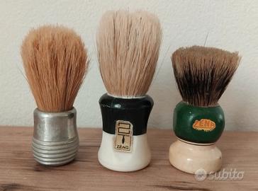 3 VECCHI PENNELLI DA BARBA - BARBIERE VINTAGE 