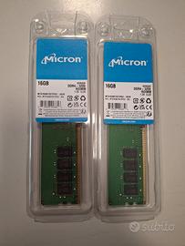 RAM 32GB (2x16GB) DDR4 3200MHz Micron