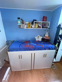 Armadio doppio fondo con letto