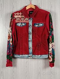 Desigual giacca  tg.46  borgogna  Velvet&Denim 