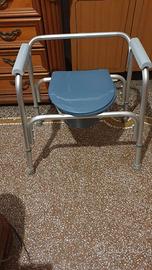 Sedia wc in alluminio