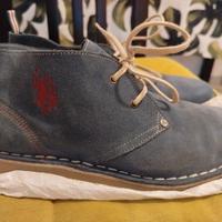 SCARPE AZZURRE SCAMOSCIATE US POLO ASSN TAGLIA 42