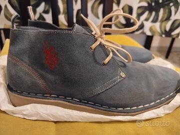 SCARPE AZZURRE SCAMOSCIATE US POLO ASSN TAGLIA 42