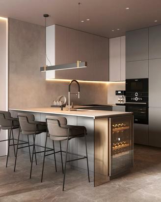Cucine Angolo+Isola TOP a scelta 📏 📐Come disegno