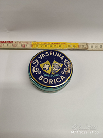 Scatola latta vaselina borica