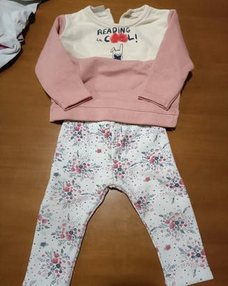 Completo tuta bambina 12/18 mesi
