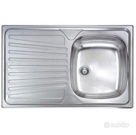 Lavello inox 86x50 1 vasca e gocciolatoio