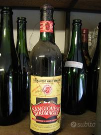 Bottiglia di vino sangiovese anno 1968