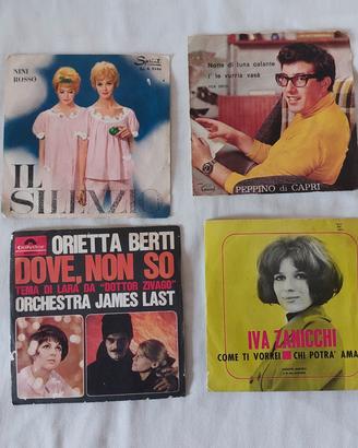 n. 8 Copertine dischi 45 giri anni 60 originali 