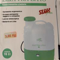 Pompa irroratrice a batteria elettrica litio 16L