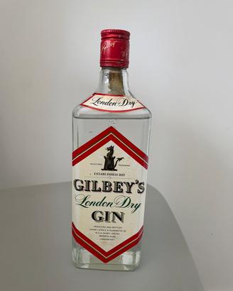 Bottiglia Vintage Gilbey's Gin 70cl -da collezione