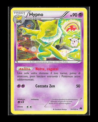 Carta Pokémon TCG "Hypno e Clefairy Komiya 51" Tur