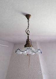 Lampadario Vintage in Stile Murano