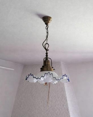Lampadario Vintage in Stile Murano