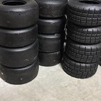 Gomme mini kart vega rosse e da bagnato