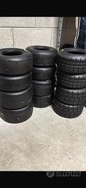Gomme mini kart vega rosse e da bagnato