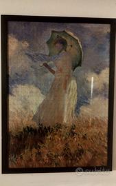 Quadro puzzle Donna con ombrello di Monet