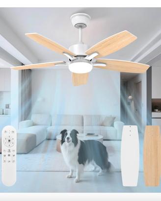 Plafoniera ventilatore soffitto con telecomando