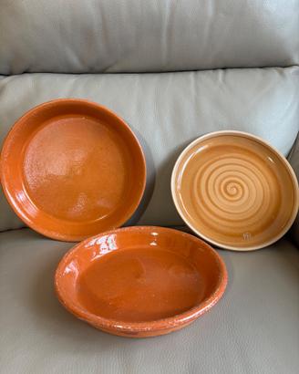 Piatti in terracotta