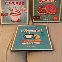 Quadri pop dolci per cucina,bar, pasticceria