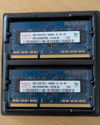 RAM DDR3 SO-DIMM da 2 GB