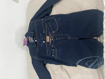 corteiz jacket e jeans in denim