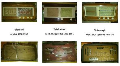 Radio d'epoca anni 40 - 50 - 60 - 70