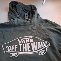 Felpa verde vans con cappuccio