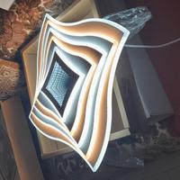 lampadario led 67x67 con telecomando