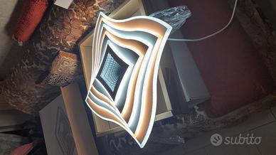 lampadario led 67x67 con telecomando