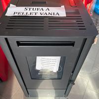 Stufa a pellet nuova 9 kw nera