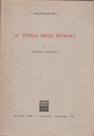 De Rosa La tutela degli incapaci vol. 1° Giuffrè