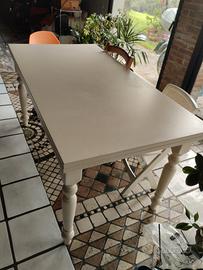 tavolo da cucina bianco satinato 