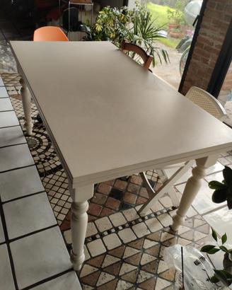 tavolo da cucina bianco satinato 
