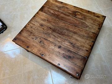 tavolo etnico in legno teak massello