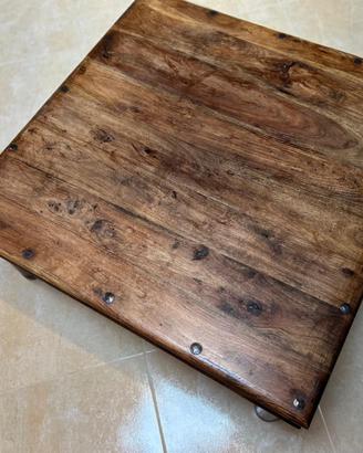 tavolo etnico in legno teak massello